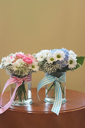 assorted flowers for a new boy or girl